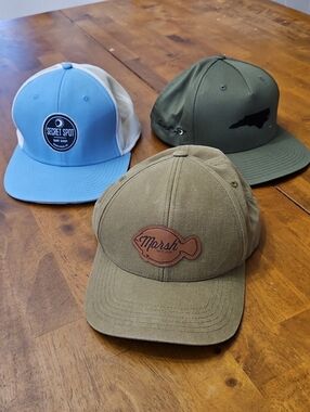 3 Hats/ 1 Marsh, 2 Secret Spot Surf Shop/ All Adjustable
